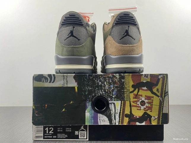 One Kick Patchwork Camo DO1830-200 Air Jordan Retro 3 0723